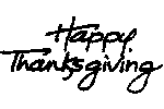 'Happy Thanksgiving'