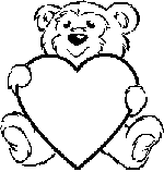 Teddy Bear holding heart