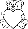 Teddy Bear holding heart