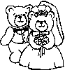 Bear Wedding Couple