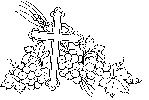 Cross with grapes